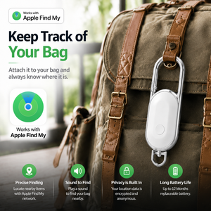 Traceur de clés certifié MFi Apple Find My, localisateur d'objets Bluetooth, mousqueton intelligent, anti-perte, localisateur <span class=keywords><strong>GPS</strong></span> - Product Image 3
