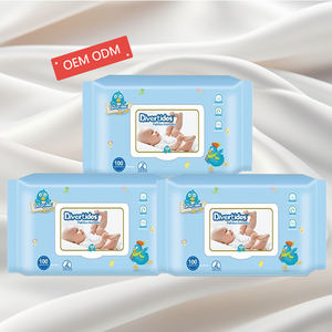 OEM lingettes humides non parfumées et hypoallergéniques pour bébés à peau sensible lingettes humides à rincer pour bébés vente en gros - Product Image 1