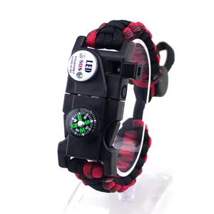 Everyday Use Outdoor Sports Survival Bracelet, Multi Colors Paracord 550 Men Bracelet