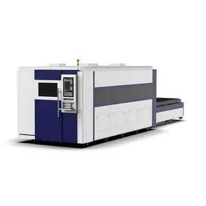 Mesin pemotong logam serat Cnc, mesin pemotong logam Laser daya tinggi 6kw 12kW 20kW untuk baja tahan karat