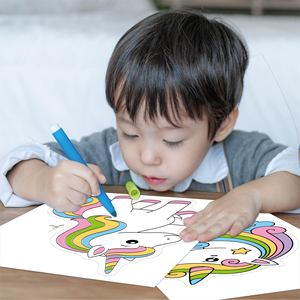 Cahier d'activités <span class=keywords><strong>de</strong></span> découpe et <span class=keywords><strong>de</strong></span> coloriage pour filles, 50 pages, thème licorne, pour enfants <span class=keywords><strong>de</strong></span> 3 à 5 ans, idéal pour les fêtes et les loisirs - Product Image 1