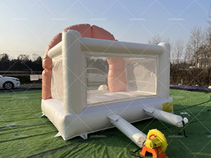 Nhỏ trong nhà PVC <span class=keywords><strong>Inflatable</strong></span> Bouncer trượt cho người lớn khóa học trở ngại nhảy Blower Túi mô hình loại biển <span class=keywords><strong>Inflatable</strong></span> lâu đài - Product Image 2