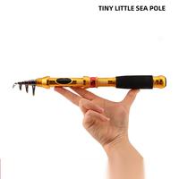 Mini porte-moulinet usiné Cnc, poignée Eva confortable, poteau de voyage, canne à pêche Portable télescopique