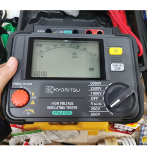 Kyoritsu High Voltage Insulation <b>Tester</b> KEW 3125A 500V Digital Resistance Meter Japan - Product Image 1