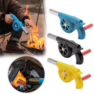 منفاخ شواء محمول للتخييم ومروحة شواء محمولة لمنفاخ يدوي قوي لتدفق الهواء في الهواء الطلق للشواء صغير - Product Image 1