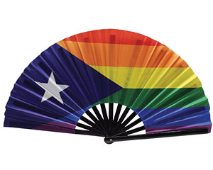 Abanico de Mano de Bambú con Bandera de Cuba, Impresión Personalizada - Product Image 6