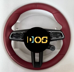 Volant en cuir pleine fleur pour <span class=keywords><strong>Porsche</strong></span> Panamera Cayenne Macan Cayman Boxster <span class=keywords><strong>Taycan</strong></span> 918 911 981 718 958 - Product Image 3