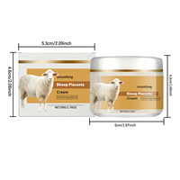 Vente en gros Crème de soin du visage Formule douce Peau du visage Hydratante Délicate Éclaircissante Mouton Placenta Crème hydratante pour femmes