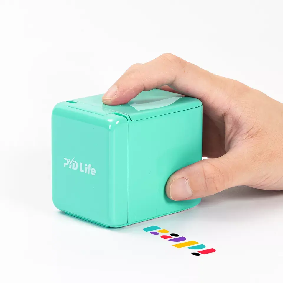 PYD Life-impresora portátil inalámbrica de bolsillo para teléfono móvil, máquina de inyección de tinta Digital de mano, Mini impresora portátil a Color