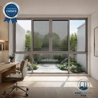 Ventanas Corredizas de Aluminio con Doble Acristalamiento y Aislamiento Acústico para Oficina en Casa y Hoteles, con Vidrio Templado de Grado MI AS2047