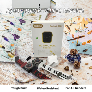 Montre connectée <span class=keywords><strong>Dodo</strong></span> Duck T55 W26 Pro Max OLED pour écouteurs, boussole, chronographe, bracelet en gel de silice, Android, IP67, calendrier - Product Image 3