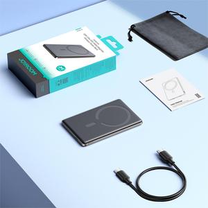 Sạc dự phòng mini JOYROOM 5000mAh siêu mỏng, tích hợp sạc không dây từ tính, vỏ kim loại, sử dụng pin LI-Polymer - Product Image 6