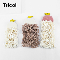 Lint Free Chenille Hanging Hand Towel Balls, Ultra Absorbent Quick Dry Microfiber Chenille Hand Towels for Home Kitchen Bathroom