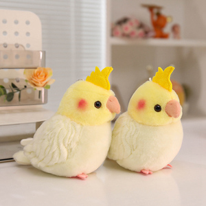 Nuevo Peluche de Cacatúa Colorida, Animal de Peluche para Decoración del Hogar, Regalo de Cumpleaños para Niños, Juguete de Loro Amarillo Suave - Product Image 4