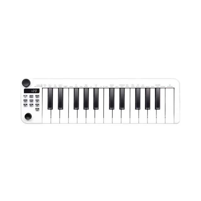 25-Key Velocity Sensitive MIDI Controller Keyboard Joystick Knob Smart Chord Arpeggiator USB/MIDI Output-for Musical Instruments