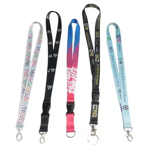 Snelle Levering Custom Ontwerp Blanco Polyester Lanyard Voor Id-Kaarthouder Sublimatie Lanyard Lint Voor Medaille