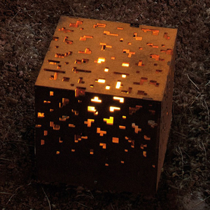 Modern Style Rusty Red Corten Steel Outdoor <b>Lighting</b> Fixture for Garden Ornaments and Home Decoration with Customized Size - Product Image 5