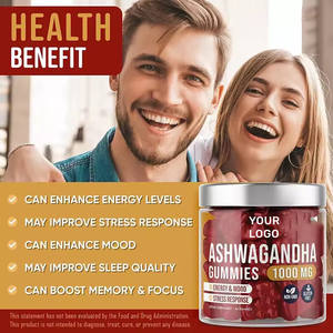 Gomitas de Ashwagandha Veganas Sin Azúcar Personalizadas Gratuitas, Gomitas de Ashwagandha para la Inmunidad 8 en 1 para Adultos - Product Image 3