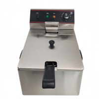 Friteuse électrique commerciale 6L 2500W 50-200 ℃   Température réglable avec protection contre la surchauffe pour chariot de restauration rapide
