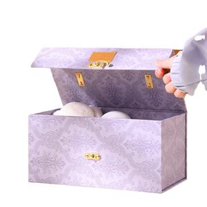 Boîtes cadeaux Pulida 2025, boîte pour <span class=keywords><strong>salgados</strong></span>, boîte avec dossier, boîtes en papier enduit, ruban de satin avec poignée - Product Image 3