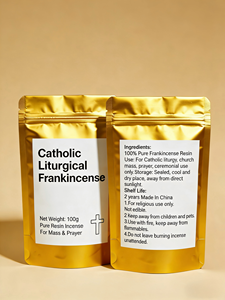 Encens liturgique catholique de qualité supérieure |   Encens en résine 100% naturelle pour la messe à l'église, la prière et les cérémonies <span class=keywords><strong>sacr</strong></span>ées |   30g - Product Image 4