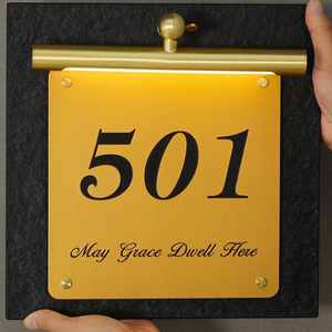 <span class=keywords><strong>Plaque</strong></span> et signalétique en laiton polyvalente et personnalisable pour événements – <span class=keywords><strong>Grande</strong></span> taille - Product Image 4