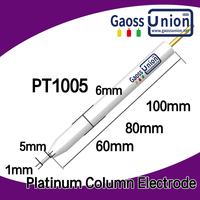 Électrode Colonne et Contre-Électrode en Platine GaossUnion, Personnalisable OEM, Origine Tianjin