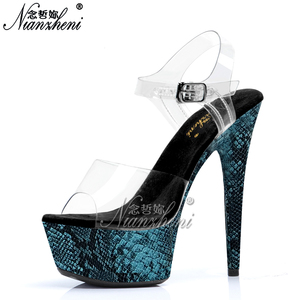 Sandalias de Tacón Alto de 15 cm para Mujer, Estilo Gótico, para Bailarinas de Pole Dance, para Club Nocturno, Bar, Eventos - Product Image 5