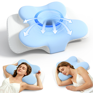 Bantal Busa Memori, Bantal Servikal untuk Meredakan Nyeri Leher dan Bahu, Bantal Tidur Kontur Ergonomis, Lembut untuk Tidur Menyamping - Product Image 1