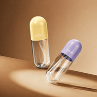 Bouteille de démaquillant en plastique en forme de capsule de 300 ml (10 oz) avec logo personnalisé, vaporisateur d'eau apaisant pour le maquillage, cosmétiques