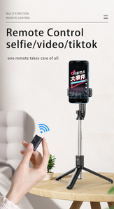 Trípode de palo selfie con Control remoto inalámbrico Flexible de transmisión Soporte en vivo Disparo horizontal Trípode de tiro <span class=keywords><strong>vertical</strong></span> Palo selfie - Product Image 3