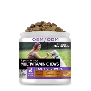 ויטמינים מרובים מתוצרת OEM לטיפוח בריאות חיות מחמד, תוסף תזונה בהתאמה אישית, ויטמינים טבעיים לעיסה רכה, תוסף ויטמינים לכלבים - Product Image 1