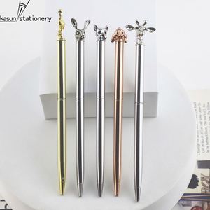 Bolígrafo de Metal con Cabeza de Animal Adorable, Diseño Personalizable, Cuerpo Metálico de Lujo, Regalo Promocional para Niños y Oficina - Product Image 2