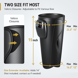 Masajeador de Piernas Inalámbrico Mejorado para Alivio del Dolor, Relajación Muscular y Recuperación, Diseño Portátil Recargable, Intensidad y Tiempo Ajustables - Product Image 5