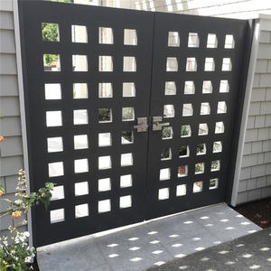 מקצועי מותאם אישית יצוק ברזל שער מחיר הטוב ביותר הנדנדה ברזל שער עיצוב פשוט עבור בית - Product Image 6