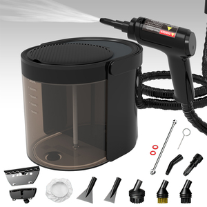 Nouveau best-seller 2026 : <span class=keywords><strong>Nettoyeur</strong></span> <span class=keywords><strong>vapeur</strong></span> électrique multifonction portable avec accessoires, 1600W, réservoir d'eau 2200ml <span class=keywords><strong>pour</strong></span> maison et voiture - Product Image 1