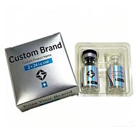 Impression de logo personnalisé, étiquettes imperméables pour flacons de peptides 3ml 10ml, emballages personnalisés avec boîtes holographiques