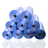 Film d'emballage en plastique souple transparent en gros, rouleau de film rétractable PVC/PE