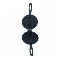 Poêle à gaufres double face ronde en fonte pour usage domestique – Vente en gros