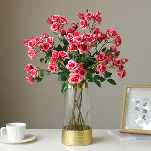 Flor artificial Rosa flor artificial la sala <span class=keywords><strong>de</strong></span> estar fue decorada para la boda - Product Image 3