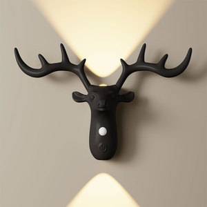 LED Creative Touch Atmosphere <b>Small</b> Night <b>Light</b> ABS Modern Bedroom Use Battery Operated USB Rechargeable Magnetic Suction Human - Product Image 3