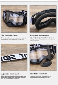 Gafas de <span class=keywords><strong>Motocross</strong></span> DFQ 2026, Diseño Lindo con Estampado de Alta Calidad, para Deportes al Aire Libre - Product Image 6