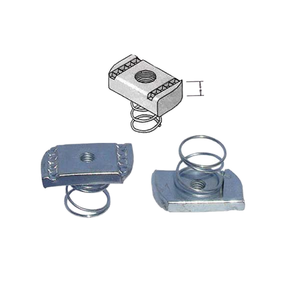 Écrou carré à ressort long en acier inoxydable, écrou à ressort uni DIN passivé pour usage automobile, écrous à marteau - Product Image 1