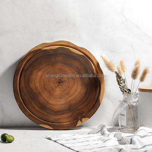 Round Cutting <strong>Board</strong> Exquisite Non-Splicing Acacia <strong>Wood</strong> <strong>Cheese</strong> <strong>Board</strong> Reversible Round Charcuterie <strong>Board</strong> - Product Image 5