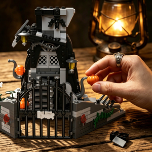 Kaiyu - Juego de Bloques de Construcción de Casa Embrujada de Vampiros para Halloween, Modelo de Plástico ABS, Rompecabezas de Juguete para Niños - Product Image 5
