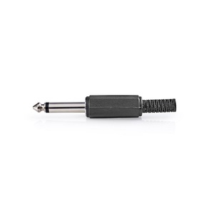 Connecteur Jack mono mâle 6,35 mm, lot de 25, prise audio noire pour amplificateurs de guitare et équipements audio - Product Image 2