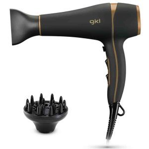 Secador de Pelo Iónico Profesional Gki 2200W Negro y Dorado con Accesorio Difusor - Product Image 6