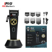 Cortadora de Pelo IPRO S1083 con Motor Vectorial, 9500 RPM, 2400 mAh, 150 min, Cortadora Profesional para Barberos, Motor de Levitación Magnética