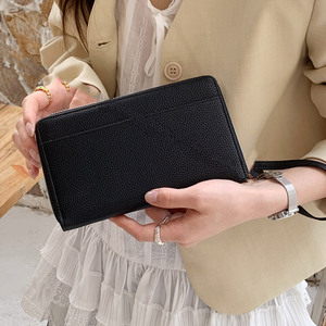 Cartera Larga Multifuncional <span class=keywords><strong>de</strong></span> PU con Textura <span class=keywords><strong>de</strong></span> Lichi, Funda para Pasaporte, Organizador <span class=keywords><strong>de</strong></span> Tarjetas y Boletos <span class=keywords><strong>de</strong></span> Avión para Mujer - Product Image 3