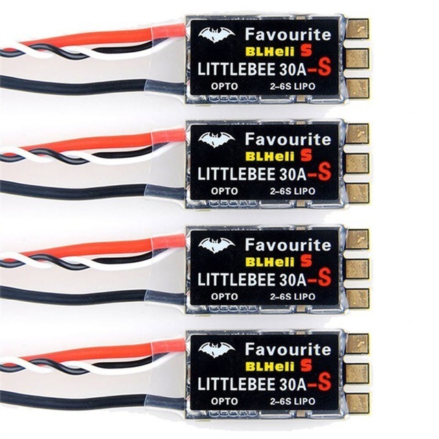 LittleBee 30A Electronic Speed Controller BLHeli_S OPTO for 2-6S Brushless FPV Multicopter Quadcopter Drones Accessories